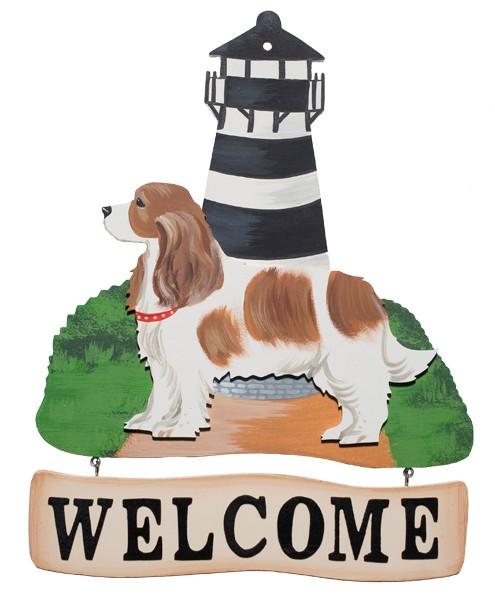 Lighthouse Welcome Sign, Quincy Dog