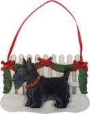 Garland Picket Fence Dog Breed Ornament