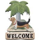 Palm Tree Welcome Sign, Quincy Dog