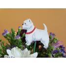 Hand Crafted Wooden Dog Breed Flower Pick
