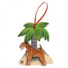 Palm Tree Dog Breed Ornament