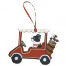 Golf Cart Dog Breed Ornament
