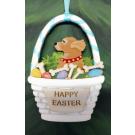 Easter Basket Dog Ornament