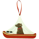 Red Day Sailor Dog Breed Ornament