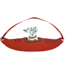 Red Kayak Dog Breed Ornament