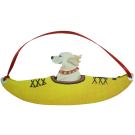 Yellow Kayak Dog Breed Ornament