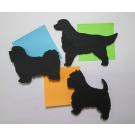 Hand Crafted Wooden Dog Breed Silhouette magnet