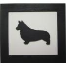 Silhouette Dandy Dog Black and White wall art